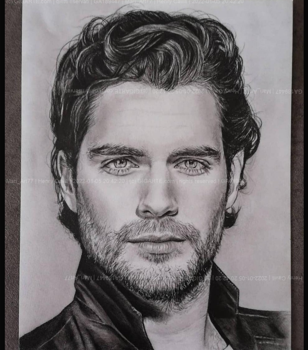 Ritratto a matita Henry Cavill