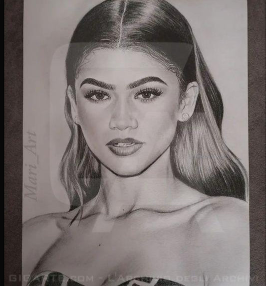 Ritratto a matita Zendaya