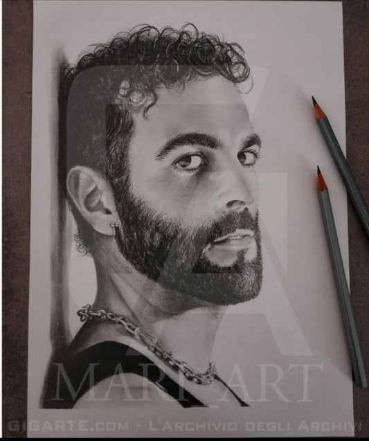 #marcomengoni #ritrattoamatita